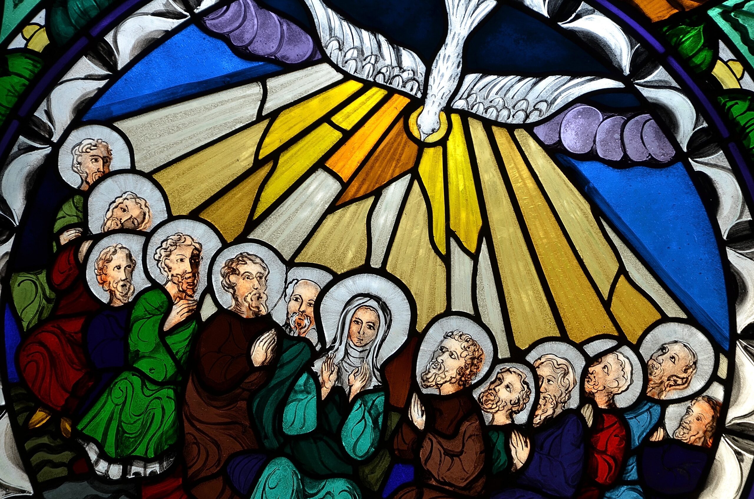Biglietto Auguri Conferma Cristiana 'Vieni Spirito Santo' - Colomba Pace Oro, Prodotto In Francia