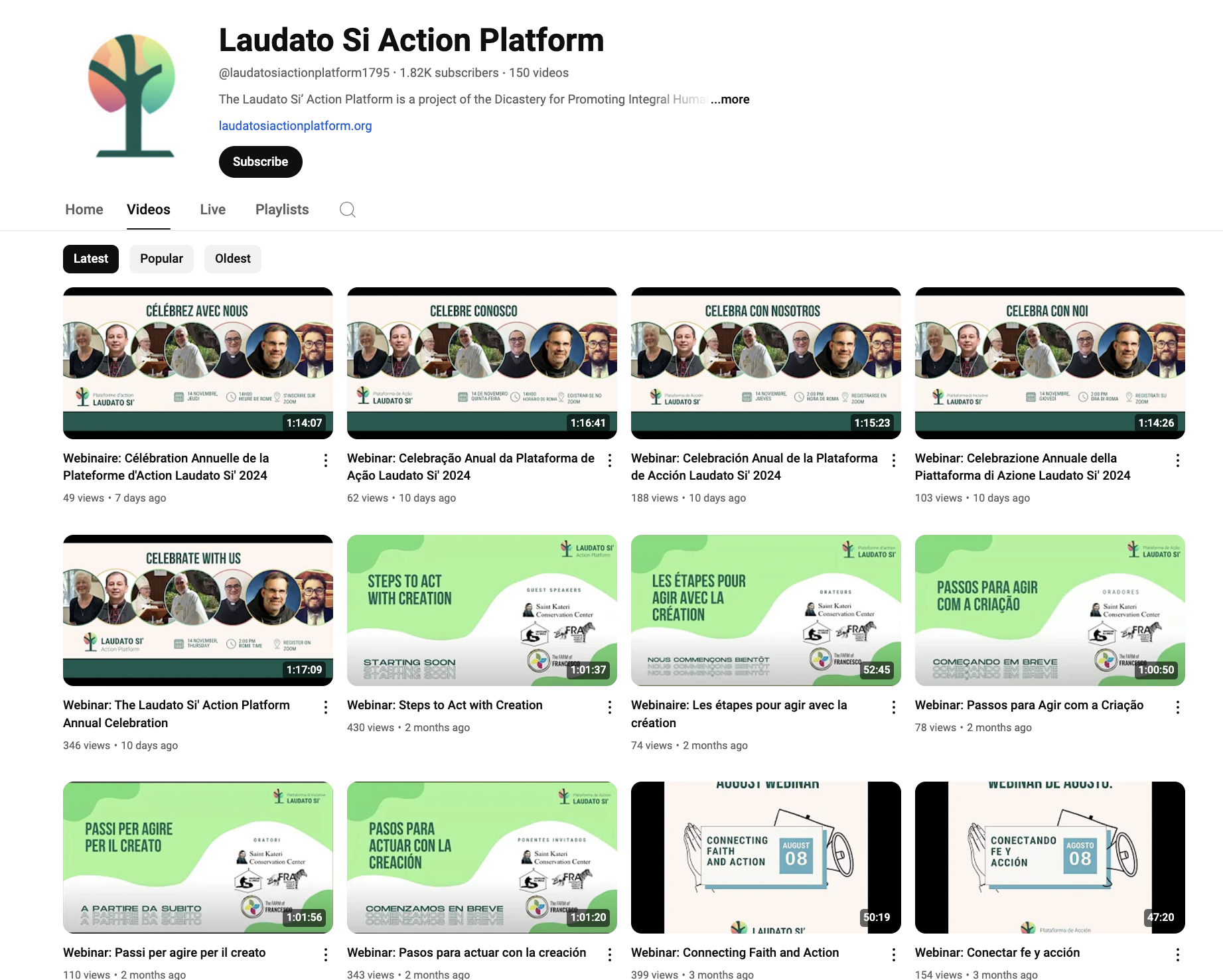 I 5 momenti più salienti dei webinar della Piattaforma di Iniziative Laudato Si’ nel 2024